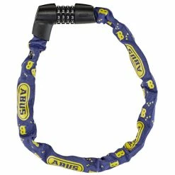 ABUS TRESOR 1385/75 Chain Lock (6 Mm X 75 Cm) Blue/Yellow