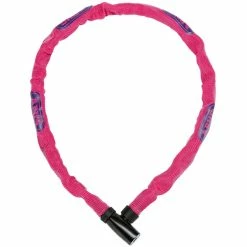 ABUS STEEL-O-CHAIN 4804K/75 Chain Lock (4 Mm X 75 Cm) Pink